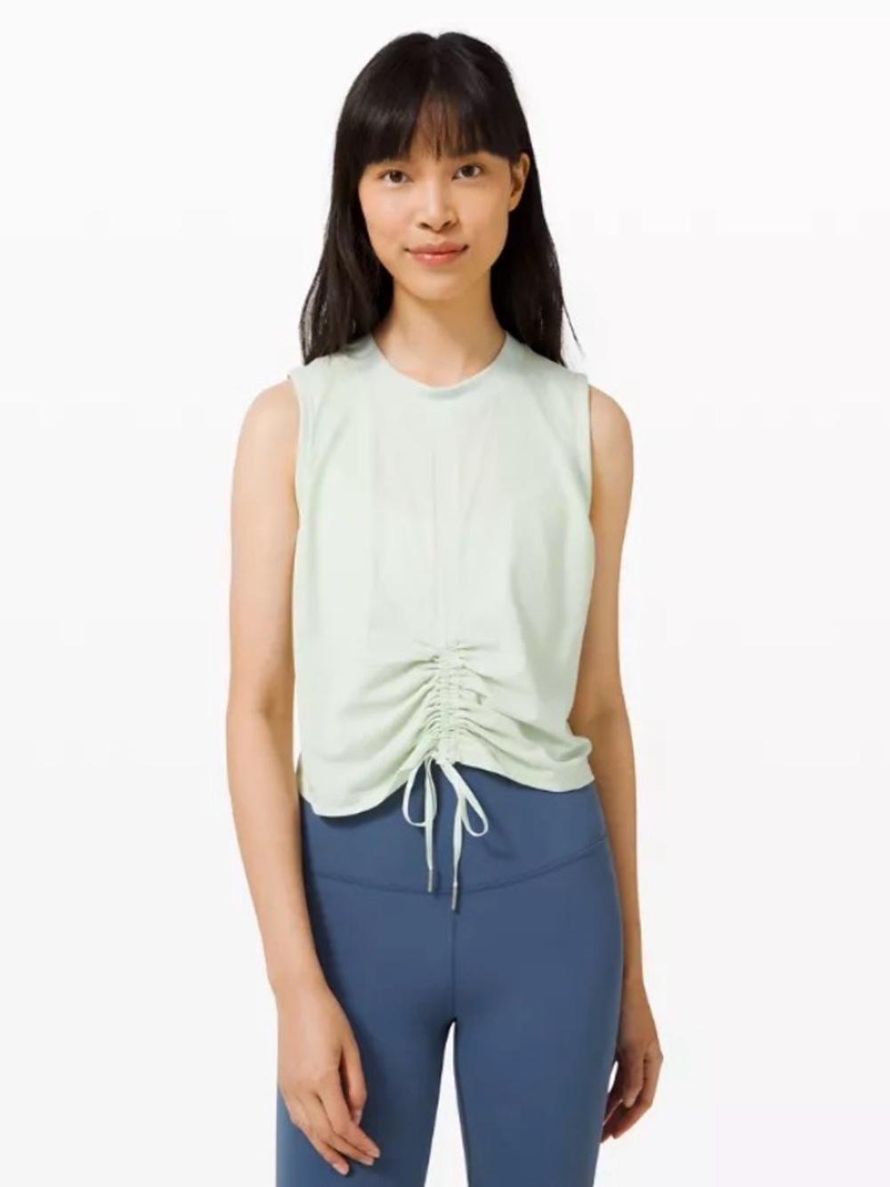 Lululemon Lululemon Cinch Me Up Front Tank, Mint, size 12